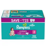 Pampers Cruisers Stay-Put Fit Diapers, Sizes:3-7