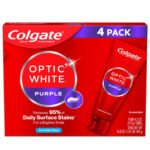 Colgate Optic White Purple Whitening Toothpaste, 4.2 oz., 4 pk.