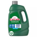 Cascade Complete Gel + Oxi Dishwasher Detergent, 125 fl. oz.