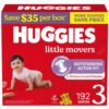 Huggies Little Movers Baby Diapers, Size 3-8